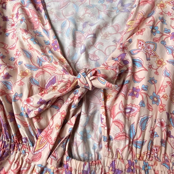 ⛔️Sold⛔️Rip Curl Pink Floral Tie Front Bella Romper AU8 - Picture 11 of 13